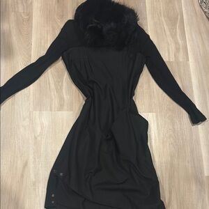 Nine West Black Strapless Cocktail Dress